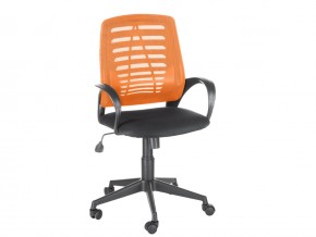 Кресло оператора Ирис стандарт оранжевый/черный в Бакале - bakal.magazinmebel.ru | фото