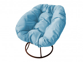 Кресло Пончик без ротанга голубая подушка в Бакале - bakal.magazinmebel.ru | фото