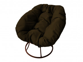 Кресло Пончик без ротанга коричневая подушка в Бакале - bakal.magazinmebel.ru | фото