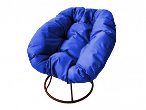 Кресло Пончик без ротанга синяя подушка в Бакале - bakal.magazinmebel.ru | фото