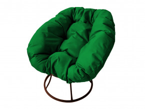 Кресло Пончик без ротанга зелёная подушка в Бакале - bakal.magazinmebel.ru | фото