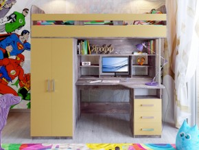 Кровать чердак Аракс бетон-зира в Бакале - bakal.magazinmebel.ru | фото