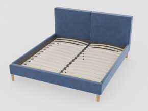 Кровать Линси 1200 синий в Бакале - bakal.magazinmebel.ru | фото