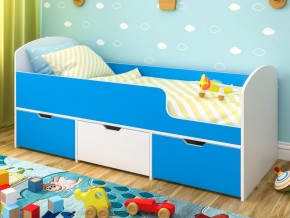 Кровать Малыш Мини Белое дерево-Голубой в Бакале - bakal.magazinmebel.ru | фото
