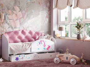 Кровать Звездочка с бортиком Белый-розовый в Бакале - bakal.magazinmebel.ru | фото