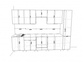 Кухонный гарнитур 17 Белый Вегас 3000 мм в Бакале - bakal.magazinmebel.ru | фото - изображение 2