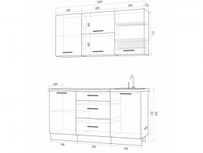 Кухонный гарнитур Флоренс Грин 1600 в Бакале - bakal.magazinmebel.ru | фото - изображение 4