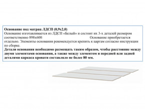 Основание из ЛДСП 0,9х2,0м в Бакале - bakal.magazinmebel.ru | фото