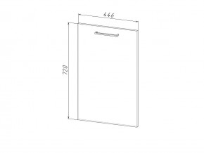 П 45 Комплект для посудомоечной машины 450 мм (цоколь + фасад) ЛДСП в Бакале - bakal.magazinmebel.ru | фото