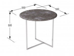 Стол журнальный Альбано серый мрамор в Бакале - bakal.magazinmebel.ru | фото - изображение 2