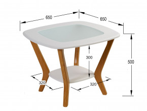 Стол журнальный Мельбурн Белый в Бакале - bakal.magazinmebel.ru | фото - изображение 2